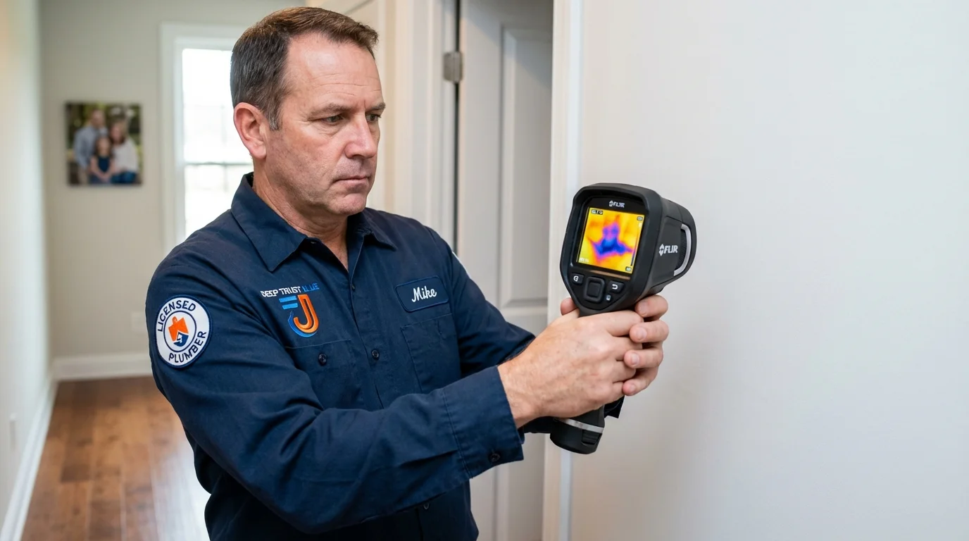 Thermal imaging leak detection by Johns Plumbing LLC in Richlands